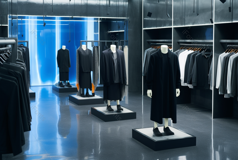 定制西服实体店穿着黑色西装模特模型展示,高清,摄影图,摄影图片,图片大全,摄影图免费下载